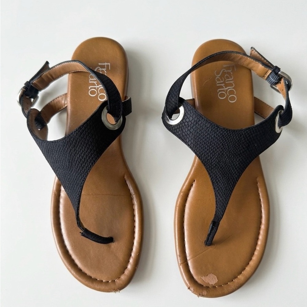 Franco Sarto Black Sandals